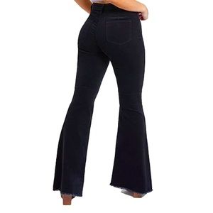 Like new! Ymi black flare high waisted jeans!